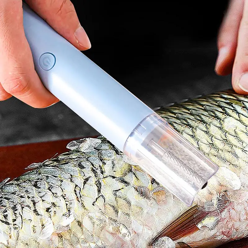 Electric Fish Scaler 1500mAh Fish Scaler Remover Fast Cleaning No Mess Scraper Fish Skin Cordless Sea Food accessories