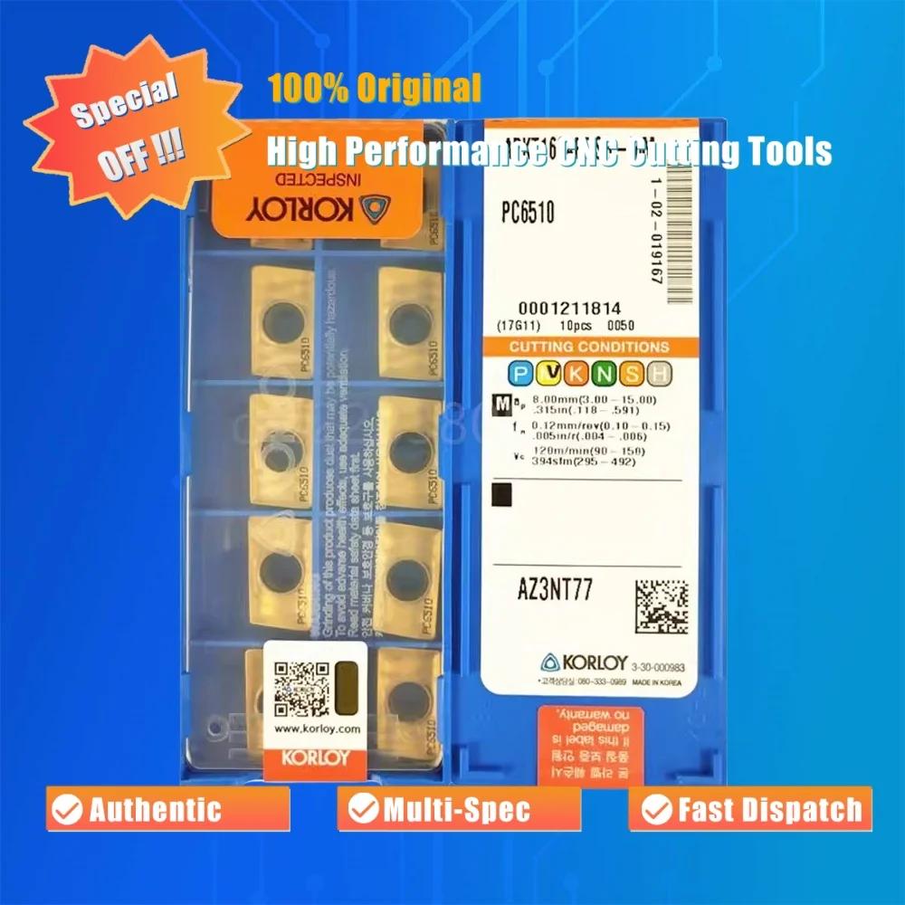 10 قطعة 100% الأصلي APXT APXT113 APXT11T3 APXT1604 PDSR PDR-MF MA MM NCM335 H01 PC6510 طحن إدراج