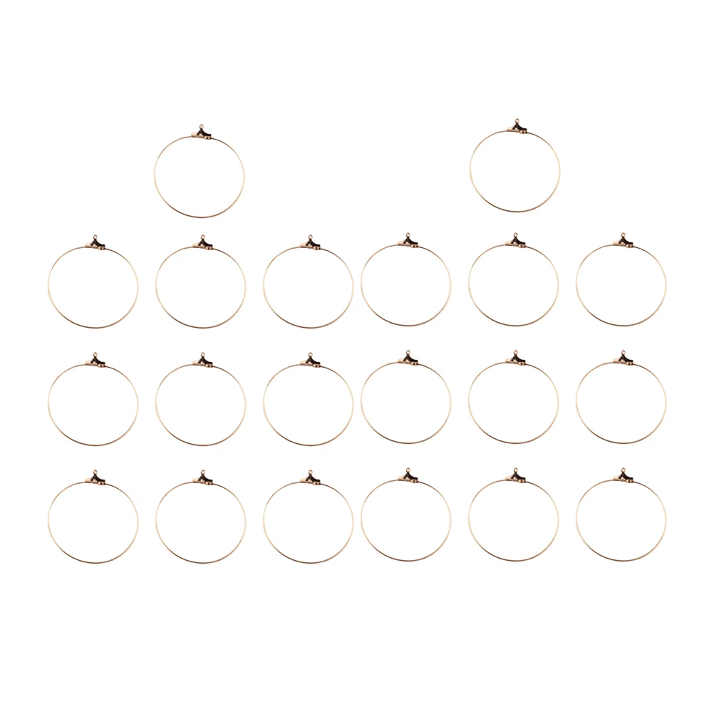 

20 PCS Ear Earrings and Accessories for Women Trendy Chunky Hoop DIY Jewelry Making Supplies