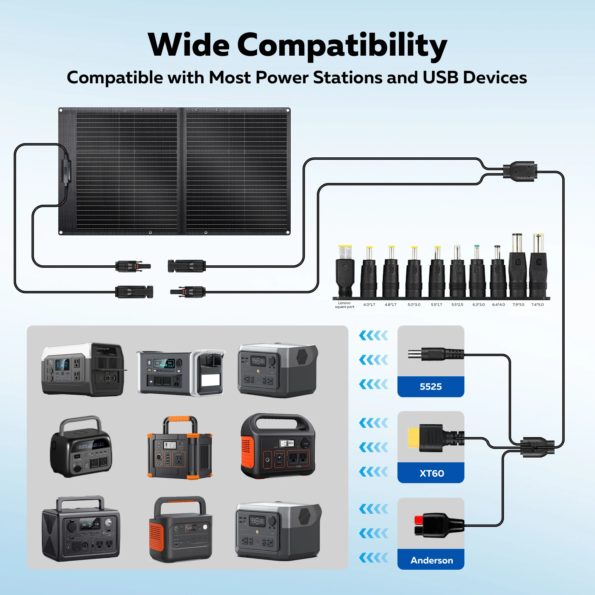 مرنة 100 واط ETFE لوحة طاقة شمسية 20.5 فولت 4.88A ماكس المحمولة لوحة شحن الطاقة الشمسية منزل الألواح الشمسية القوية لمحطة الطاقة جديد