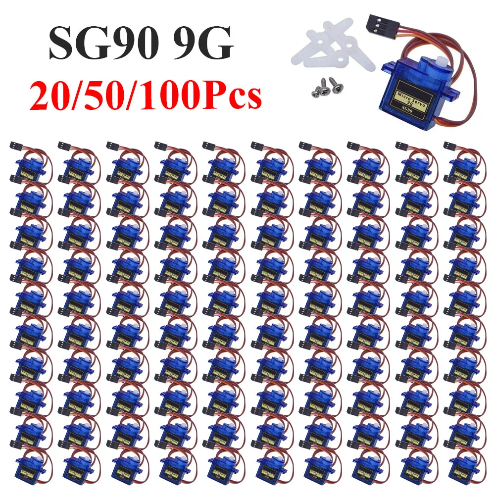 

20/50/100Pcs SG90 9G Servo, Fixed-wing Model Aircraft, Remote-controlled Plane, Mini Robot, SG90 9-gram Servo