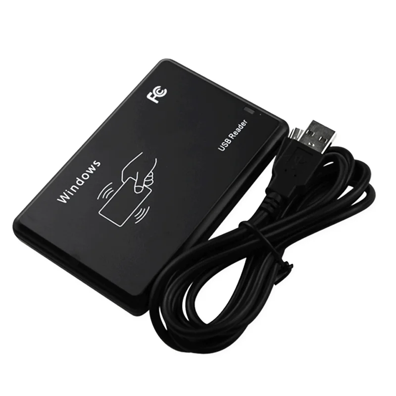 USB RFID Reader 125Khz EM4100 ID Contactless Sensitivity Smart Card Reader TK4100 Support Window System Linuxabgi