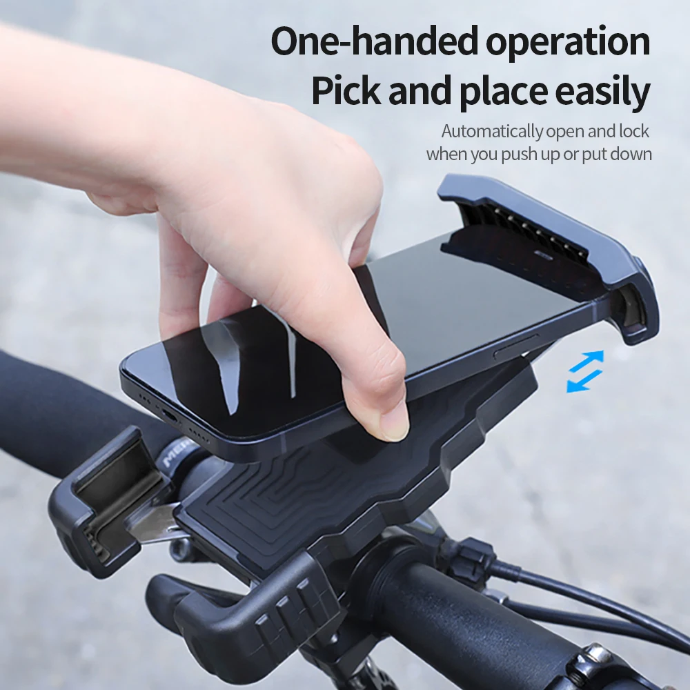 RION Bike Supporto per telefono cellulare Supporto per cellulare Bicicletta Accessori per montaggio su moto Staffa universale da 4,7-7 pollici