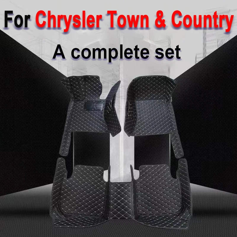 Car Floor Mat For Chrysler Town & Country 7 Seat 2013~2016 Waterproof Protection Pad Carro Rear Trunk Floor Mat Car Accessories