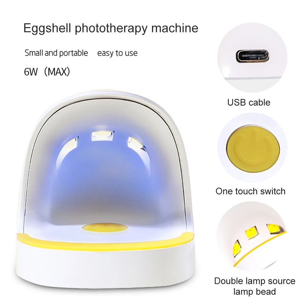 Minilámpara portátil para secar uñas, luz LED UV de secado rápido, conector USB de un solo dedo, herramientas de arte