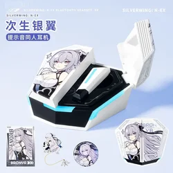 Bronya Silverwing:N-EX Wireless Headphone Honkai Impact 3 Game Gift Cute HIFI Bluetooth5.3 Headset Active Noise Cancellation