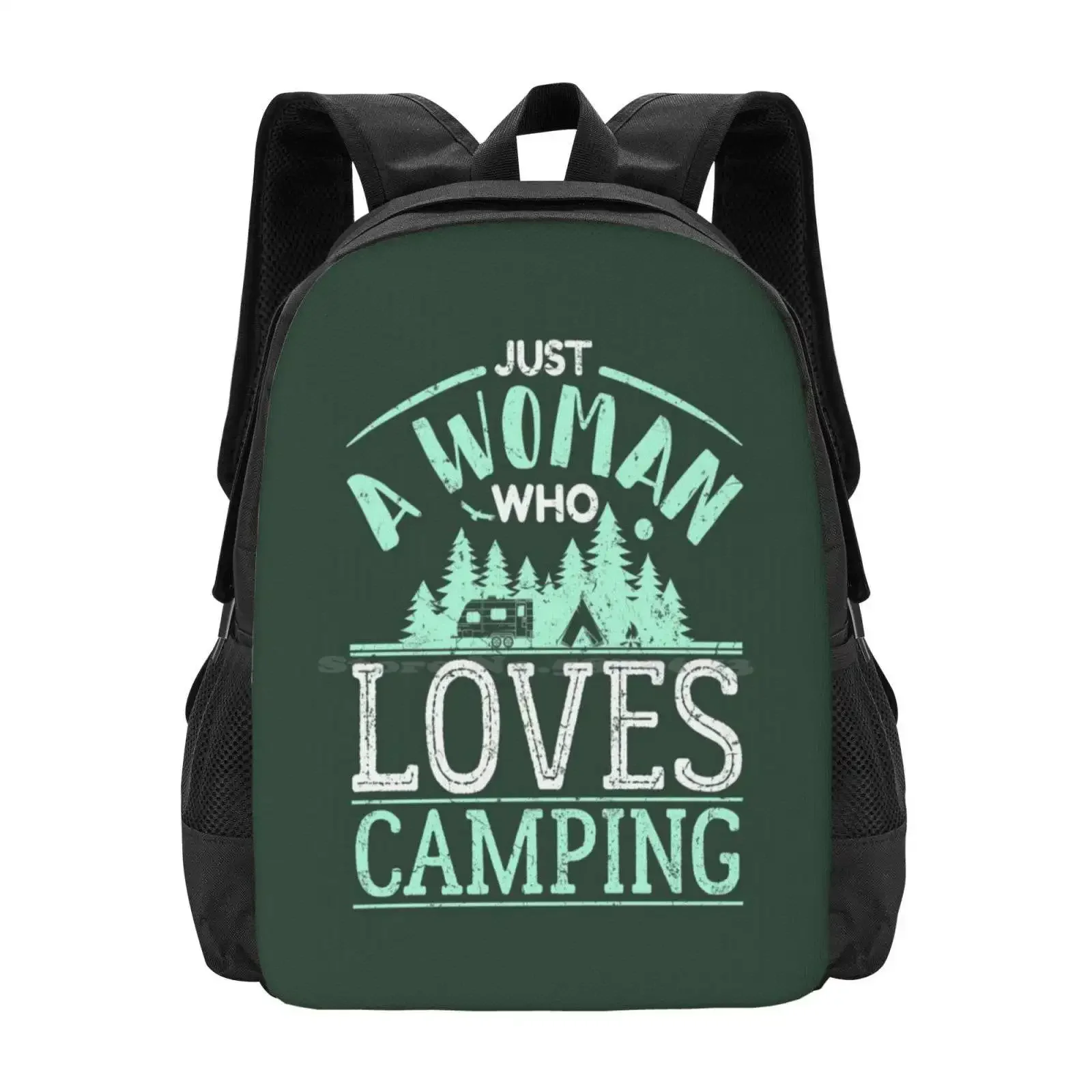 

Just A Woman Who Loves Camping Gifts Hot Sale Backpack Fashion Bags Just A Woman Who Loves Camping Camping For Women Camping
