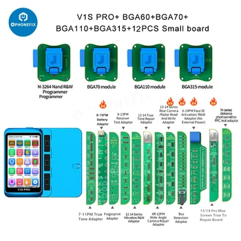 JCID V1S Pro MV01 Non-Removal Unbind Programmer for iPhone 6-15ProMax Nand Flash Read Write Face ID Battery Camera Pop-UP Repair