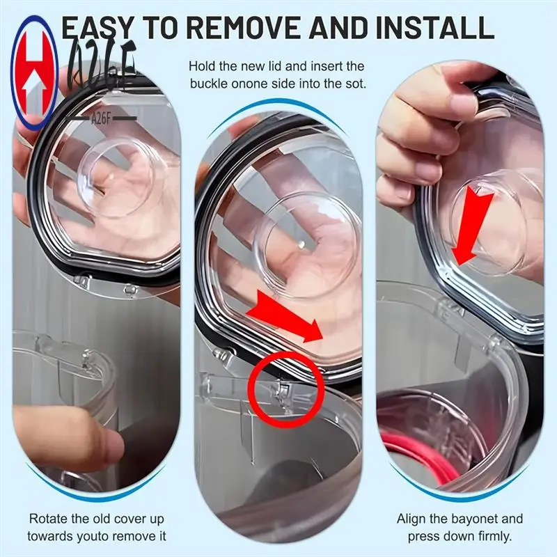 

A26F-крышка пылесборника + сменный комплект HEPA-фильтров для пылесоса Dyson V7 V8, аксессуары для крышки чашки для канистры и грязи