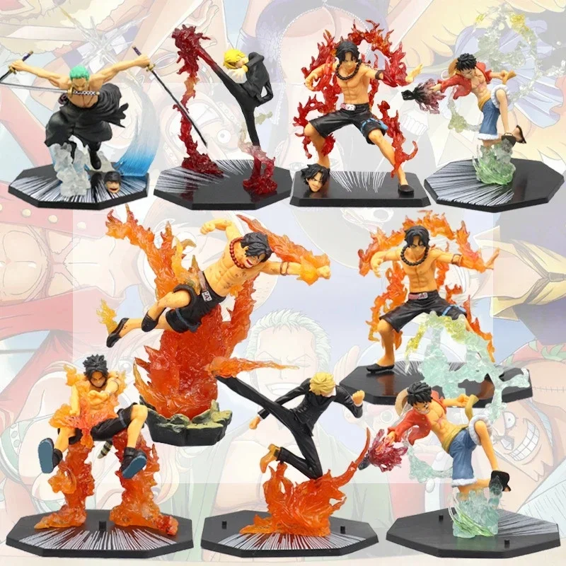 FIGURA DE ACCIÓN DE One Piece, Luffy, Sanji Ace, Nami, Usopp, Roronoa, Zoro, Trafalgar Law, modelo coleccionable, Juguetes