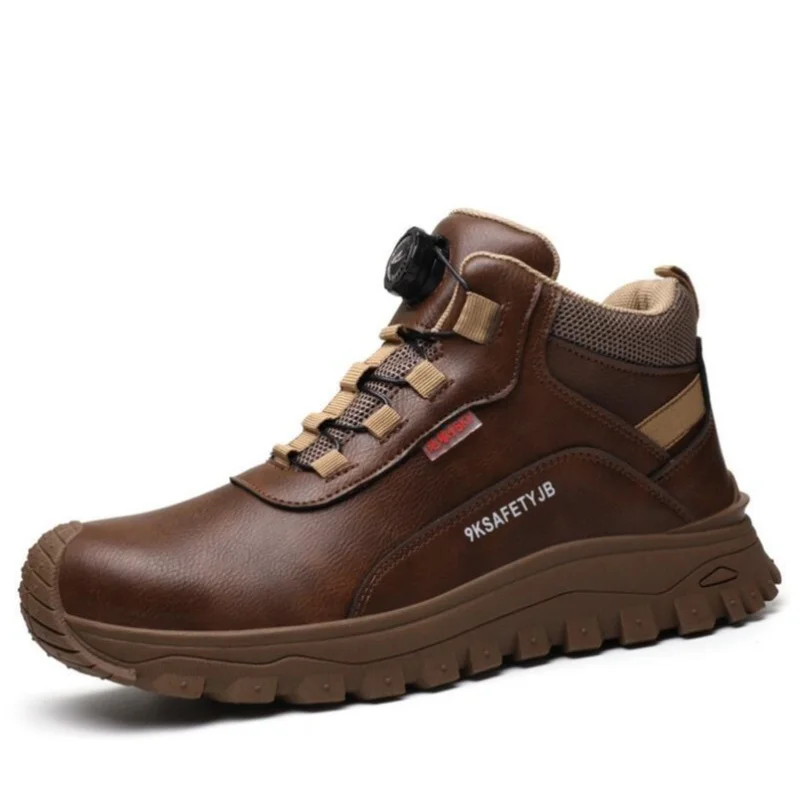 Men Women Insulated 6KV Work Safety Shoes  Non-slip Waterproof Work Boots Rotating Button Protection Safety Boots