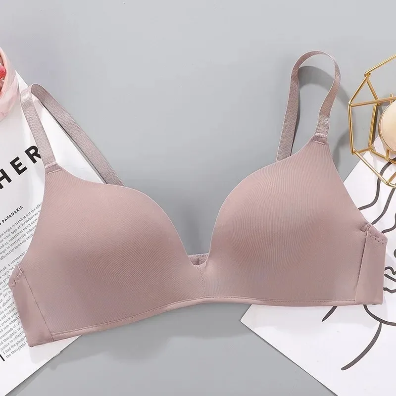 Sutiã sem costura sem fio para mulheres, cueca push up, sexy feminino, sutiãs finos respiráveis, 10 cores, estudantes e meninas