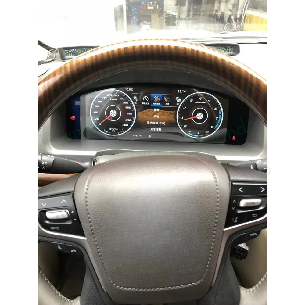 Krando 12.3 بوصة LCD لوحة القيادة كوكبيت افتراضي لاند كروزر LC200 2008 - 2020 عداد السرعة الرقمي العنقودية