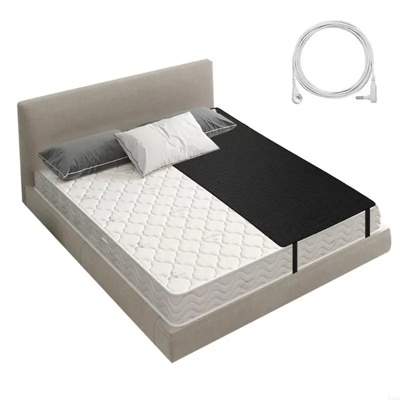   Tear Resistant PU Leather Groundings Mats for Bed Enhances Sleep Environment with Secure