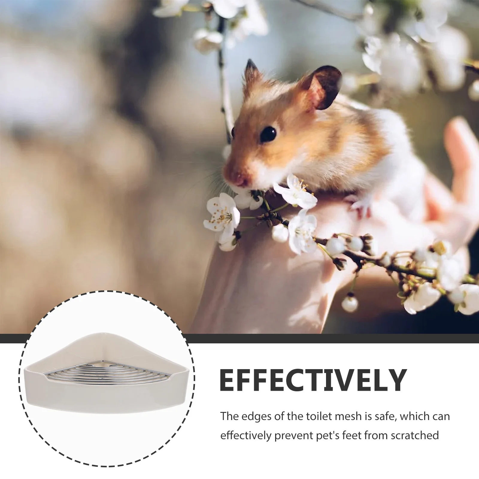 

Small Animal Cage Ceramic Triangle Corner Bunny Toilet Rabbit Guinea Pig Hamster Indoor Potty Trainer Bunny Toilet