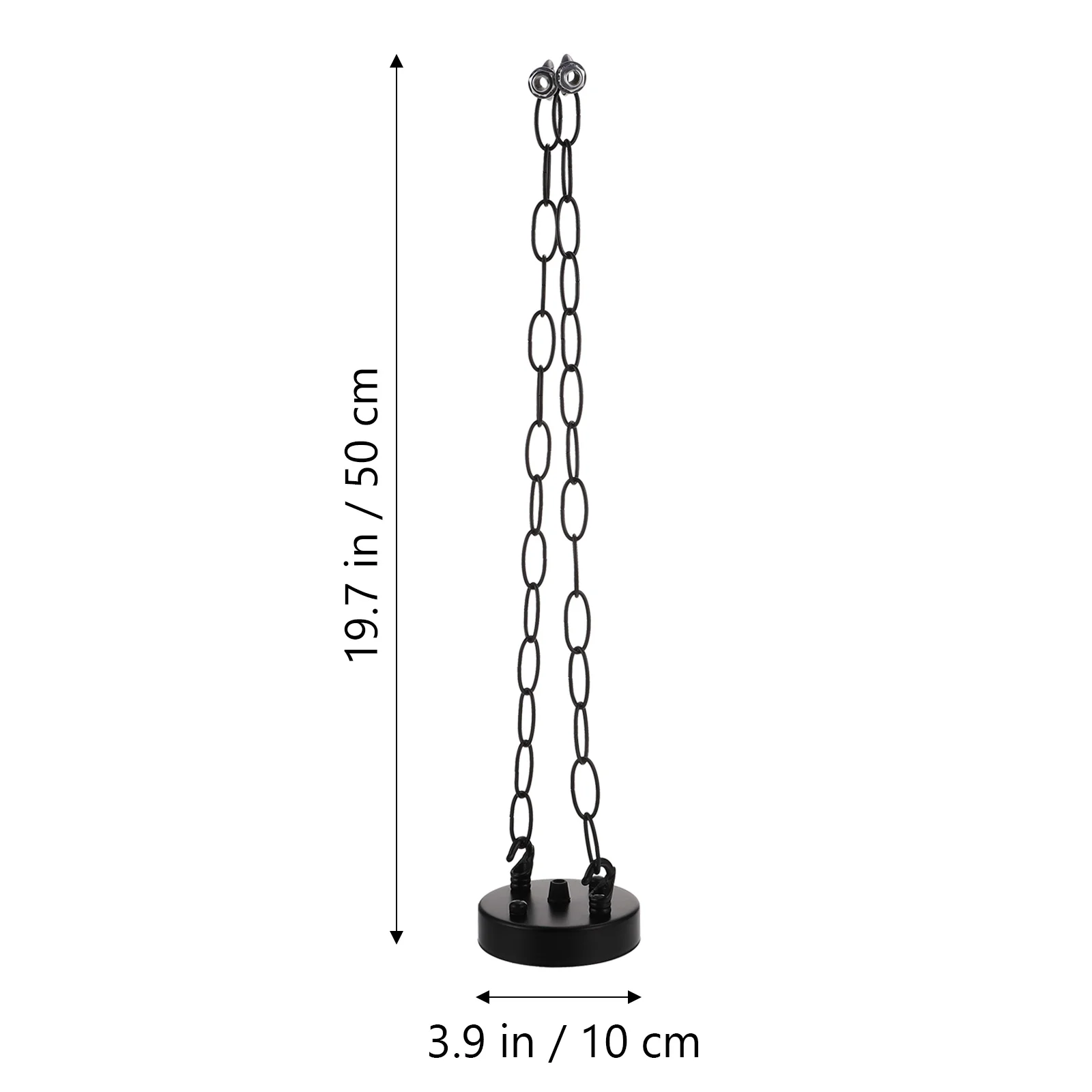 Hooks Lamp Ceiling Hanging Chain Pendant Light Canopy for Chandelier Metal Kit Black Mounting