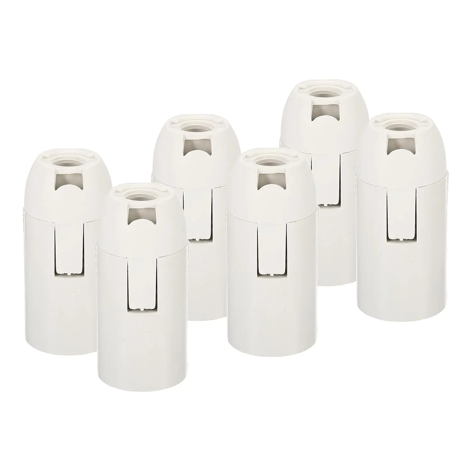 JOYINLED 1/3/6/10PCS E14 White Threaded Light Socket Base 250V 56x26mm Screw-in Bulb Lamp Holder for LED Retro Pendant Lights