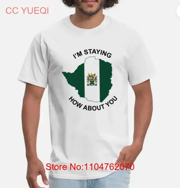 I m Staying Rhodesia How About You Men's T Shirt vintage Washed fashion Top For Everyday Wear graphic Unisex Stretched Stylish