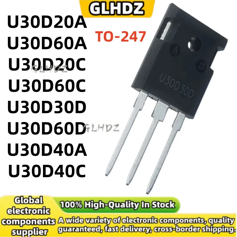 TO-247 5PCS U30D20A U30D60A U30D20C U30D60C U30D30D U30D60D U30D40A U30D40C New In Stock