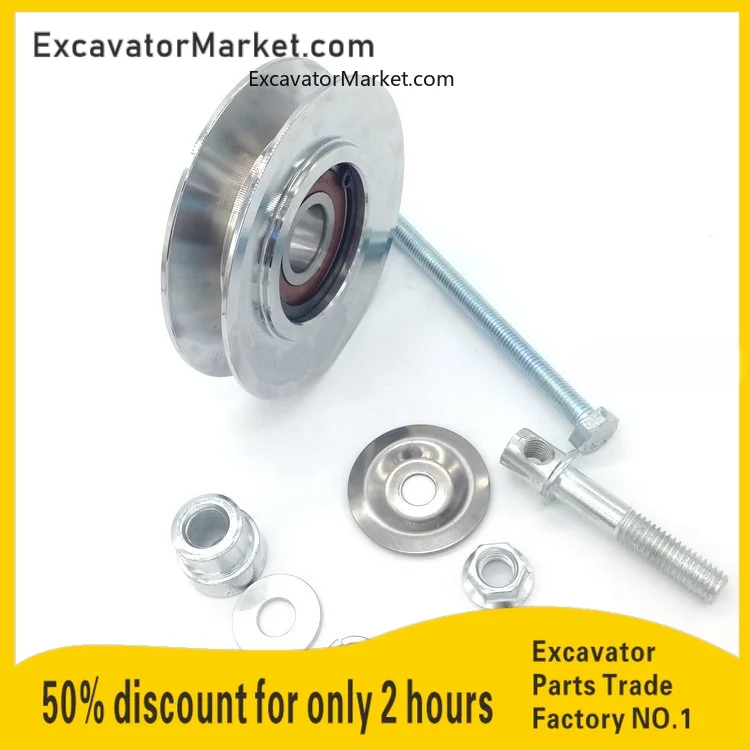 For Hitachi Zx Air Conditioner Pulley Tensioner Slot B Adjusting Wheel Excavator Accessories 1 excavator Accessories