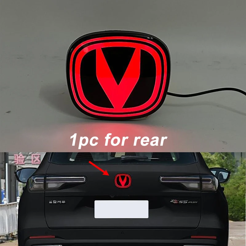 Apply to UNI S for Changan CS55 Plus G2 2023-2024 2025 Front and Rear Emblem LED Grille Lights