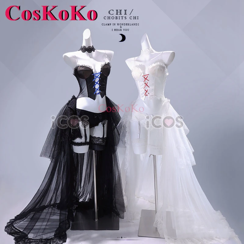 

CosKoKo Chii/Freya Cosplay Anime Chobits Costume Sweet Lovely Uniform Dress Full Set Halloween Party Role Play Clothing S-M New