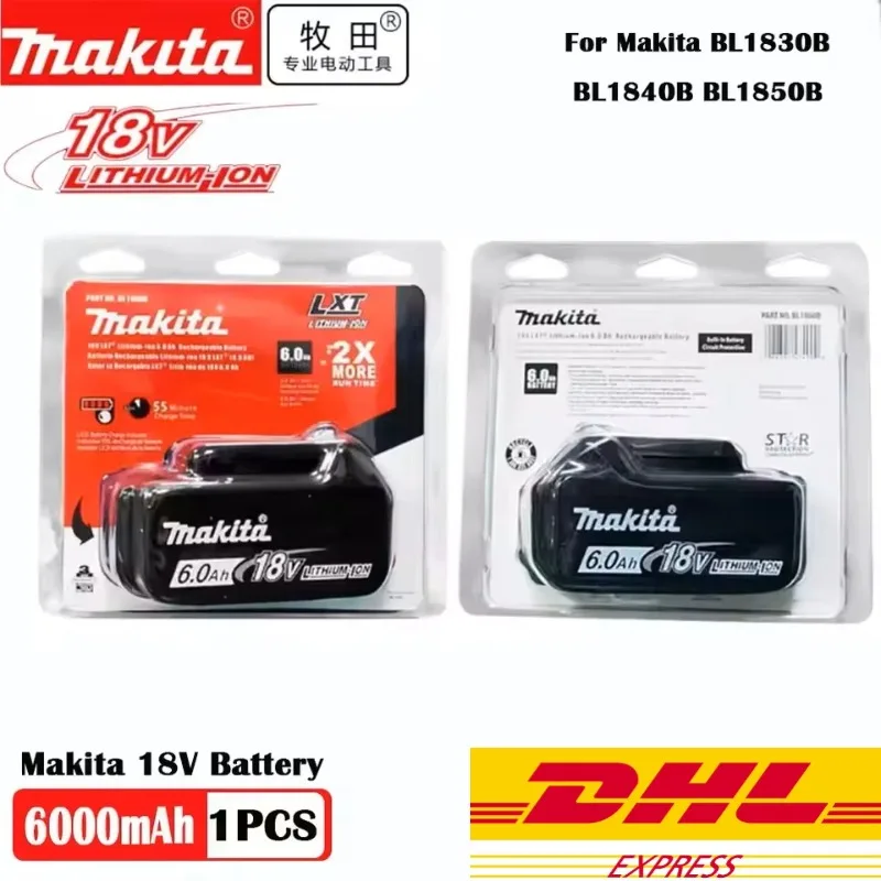

Makita for 18V Battery 6Ah Rechargeable Power Tools Battery 18V makita with LED Li-ion Replacement LXT BL1860B BL1850 BL1840