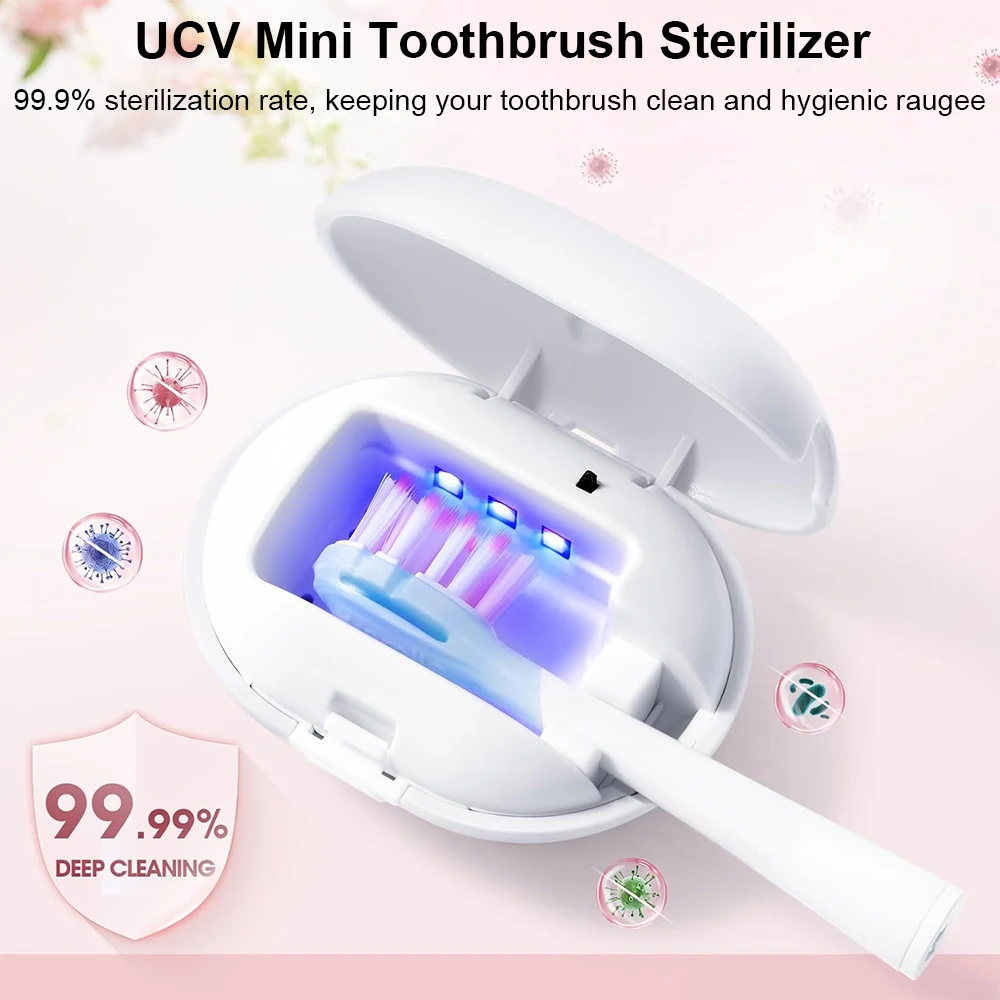 Tragbare Zahnbürsten-Sterilisation für Reisen, wiederaufladbarer Zahnbürsten-Sterilisator-Halter, Heim-Mini-UVC-Zahnbürsten-Sterilisation – Detail 1