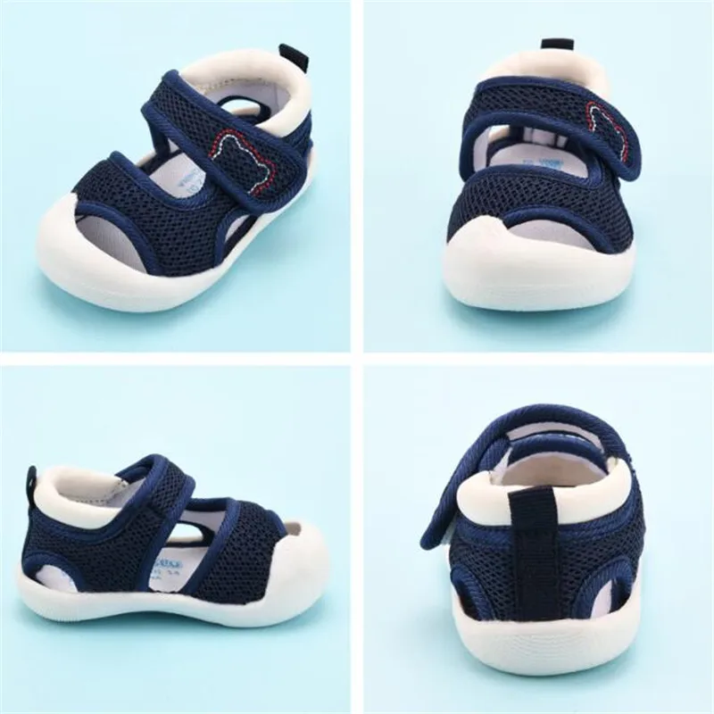 Summer Toddler Sandals for Baby Girl Shoes Color Net Cloth Breathable Boys Sneakers New Design Kids Infant Sport Girls Sandals