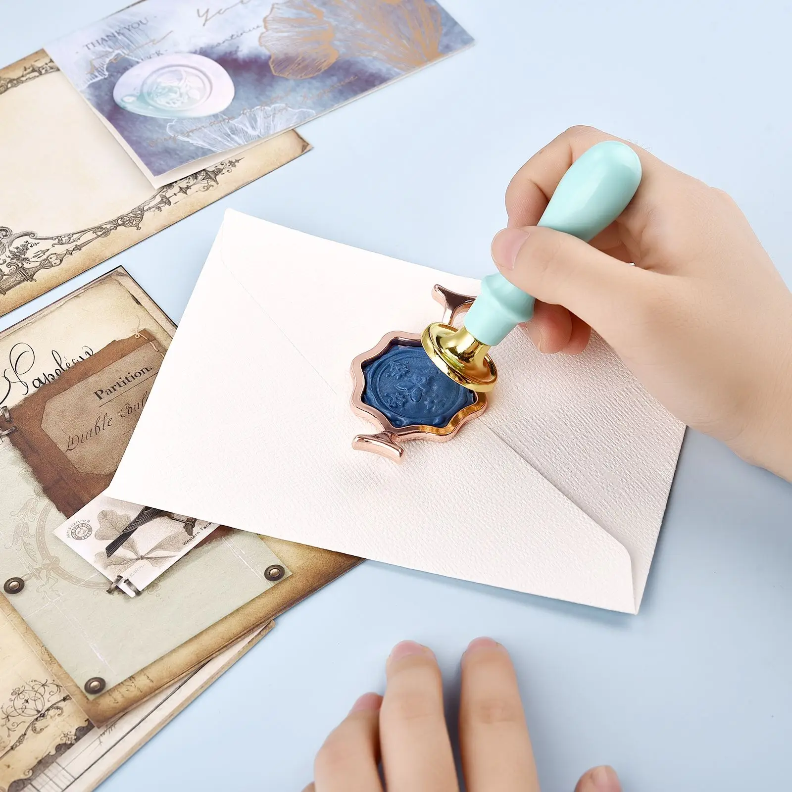 Wax Seal Metal Mold Round Flower Heart Shape For Card Making Wedding Invitation Birthday Gifts Decoration Scrapbooking Supplies