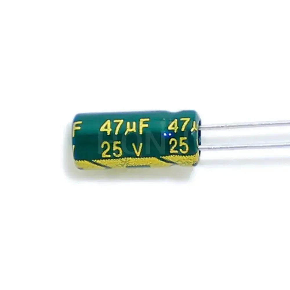 47uF 25V Aluminum Electrolytic Capacitor 5x11mm Low ESR High Frequency 25WV 47MFD 25VDC 25V47uF 47uF25V ±20%