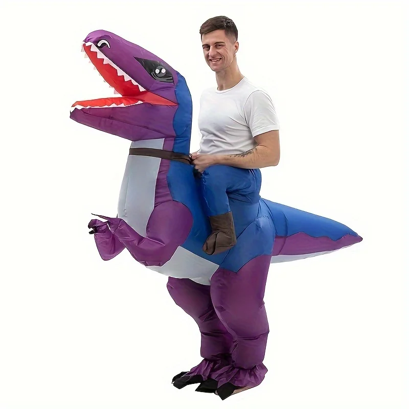 Adult T-Rex Dinosaur Inflatable Costumes Purim Halloween Christmas Mascot Anime Party Cosplay Costume Dress Fancy Suits