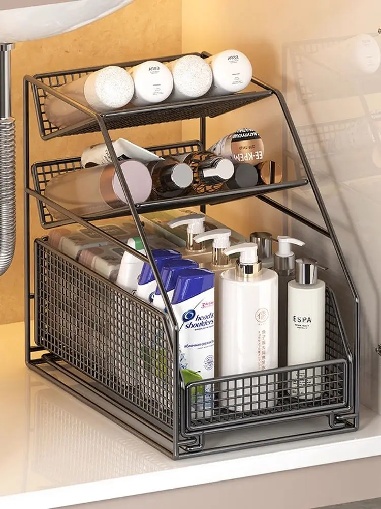 

Batoom Vani Storage Ra Выдвижной эльф Органайзер для раковины Многослойный органайзер для хранения для декора и хранения Batoom