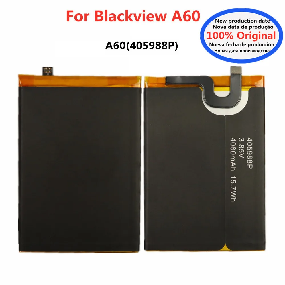 

New 100% Original Replacement Battery 4080mAh For Blackview A60 405988P Smart Cell Phone Bateria Battery In Stock Fast Shipping