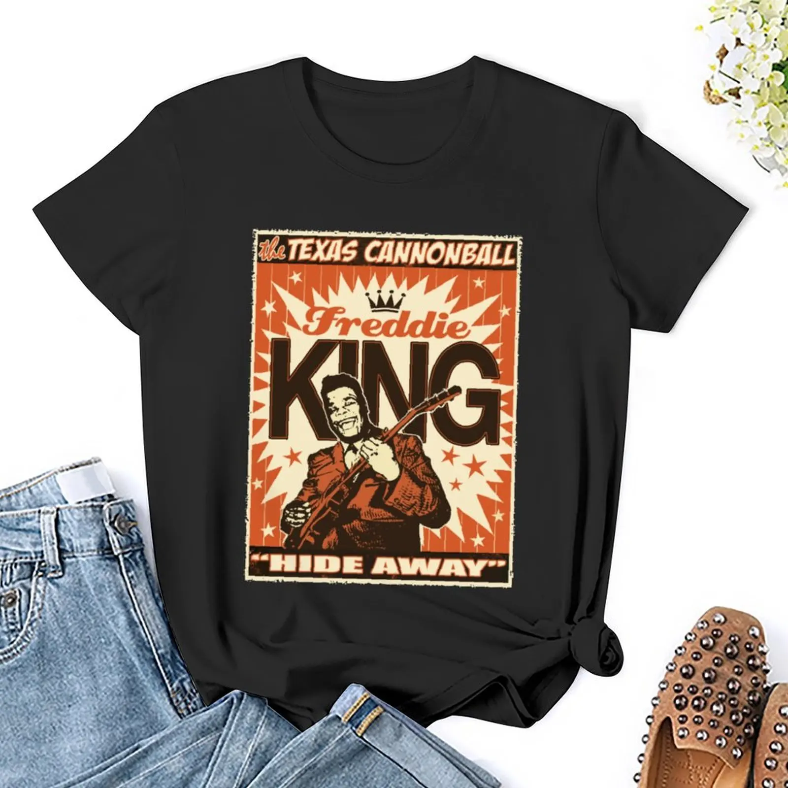 Funny Man Play Freddie Special Guitar King Gift Movie Fans T-Shirt cute tops funnys anime Women clothes