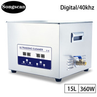 Songscan-Portable Ultrasonic Cleaner, Stainless Steel, Heated Cleaning, Washing Machine, Ultrasonic Appliances, 15L，360W