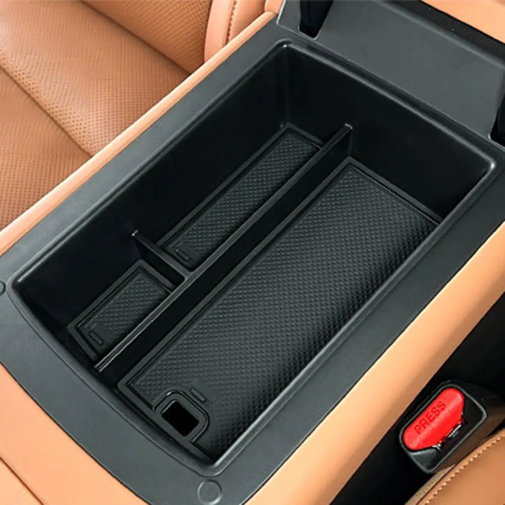 Untuk Leapmotor C10 2024-2025 Kotak Penyimpanan Sandaran Tangan Mobil Casing Organizer Baki Penyimpanan Konsol Tengah Aksesori Interior Otomatis