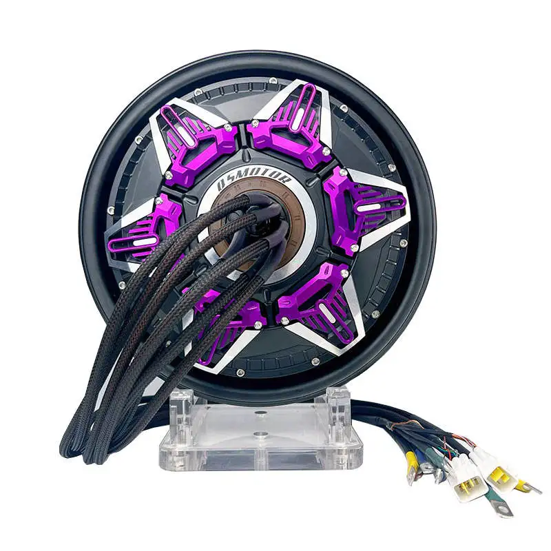 New QS Motor 12 Inch 260 5000W Interplanetary Cover V4 72V 100-120KPH High Speed Racing Electric Bicycle Permanent Magnet