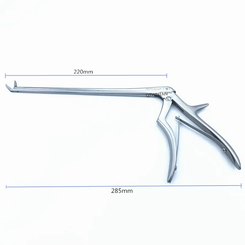 Düz kafa Nucleus pulposus forseps Nucleus pulposus kelepçe kemik makas veteriner ortopedi aletleri