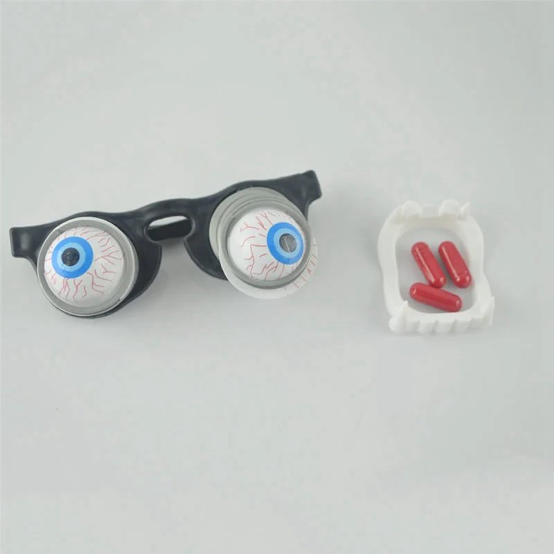 N03R-Halloween Popping Eyes Dropping Óculos de globo ocular Horror Masquerade Óculos de olhos assustadores Prank Piada