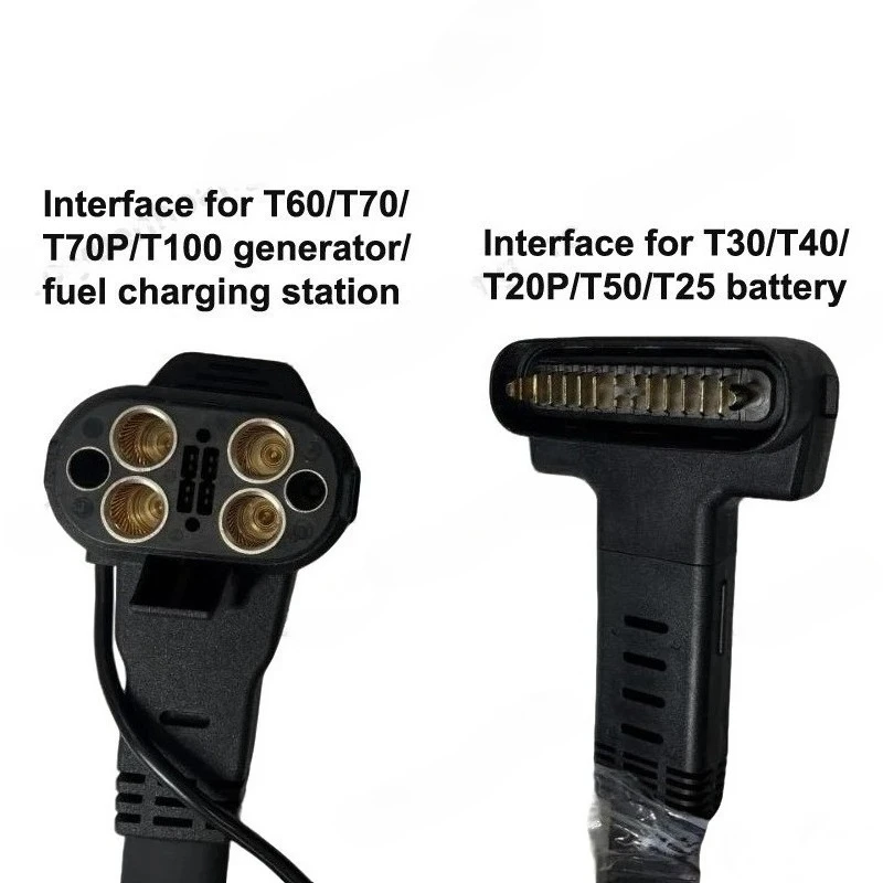 1PCS For DJI T60/70/100 UVA Drone Generator Charger Fuel Charge Station Charging Cable Converter Wire Line to T30/40/50 Battery
