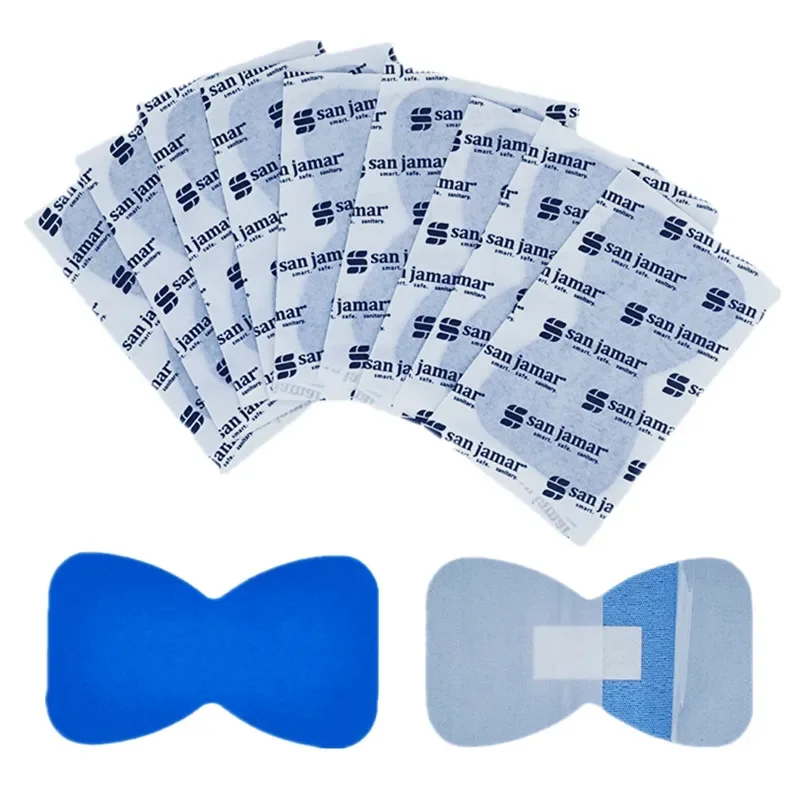 20 pçs/set azul borboleta forma band aid dedo curativo gesso para primeiros socorros remendo da pele fita ferida ataduras adesivas woundplast