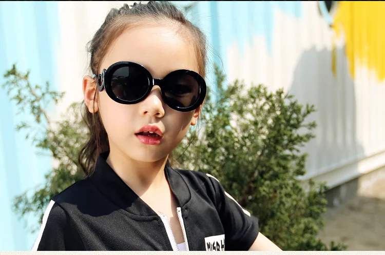 Kids Retro Vintage Sunglasses Cute Anti-UV Beach Sunglasses for Photography