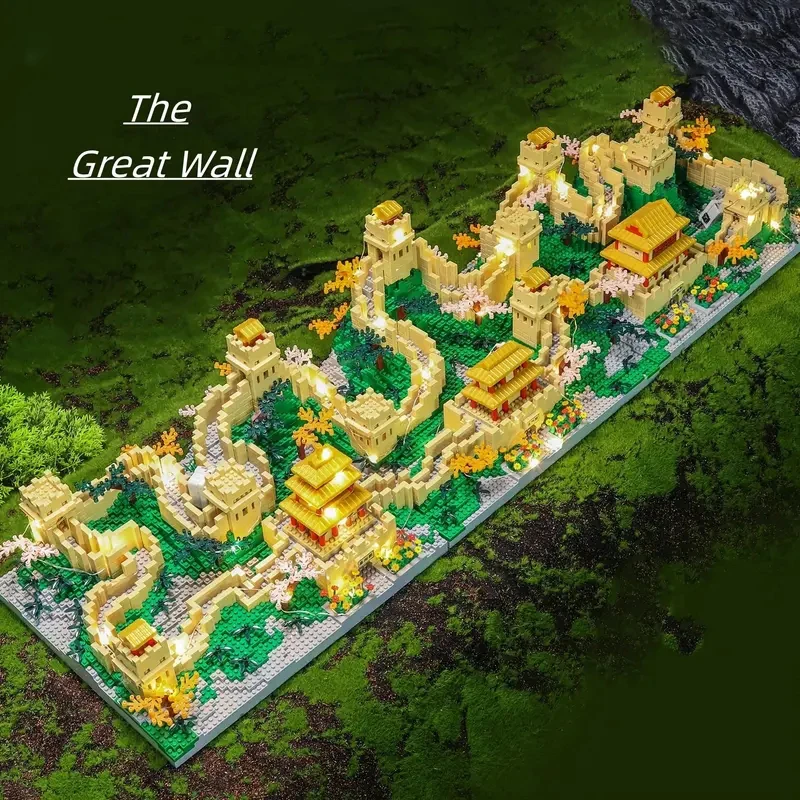2453 Pieces of Great Wall Three-In-One DIY Model Building Blocks, Creative Educational Building Blocks Designed for Young People and Adults, Birthday Gift