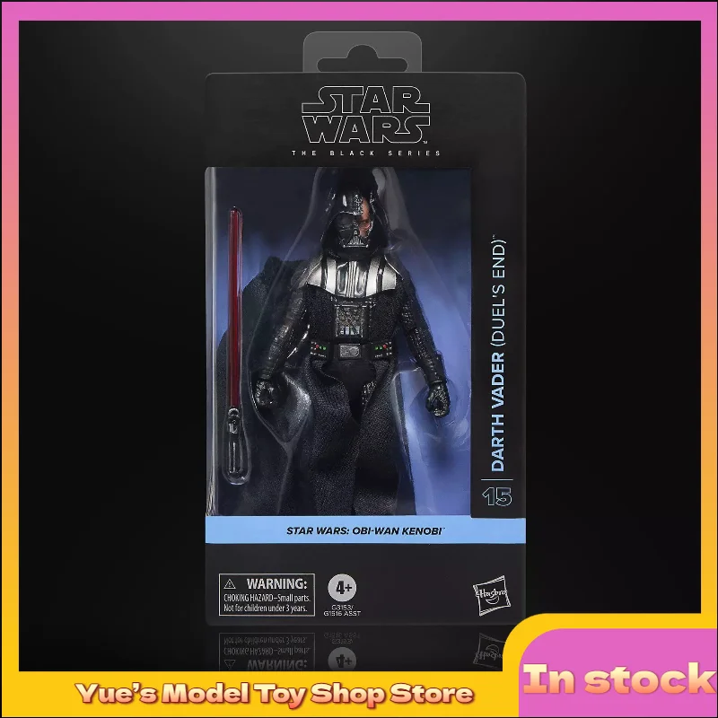 【disponibile】hasbro-star-wars-6-pollici-darth-vader-duel-edition-obi-wan-1-12-action-figure-anime-model-boy-toy-collection
