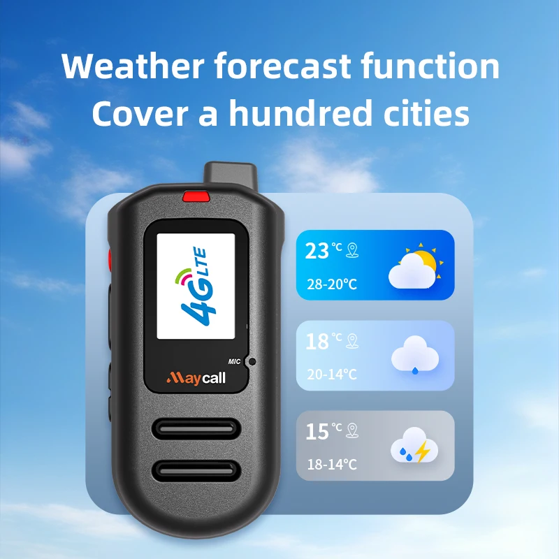(SIM Gratis Seumur Hidup) Walkie talkie POC 4G Global, walkie talkie jarak jauh 5000KM, walkie talkie untuk polisi dan armada sipil global