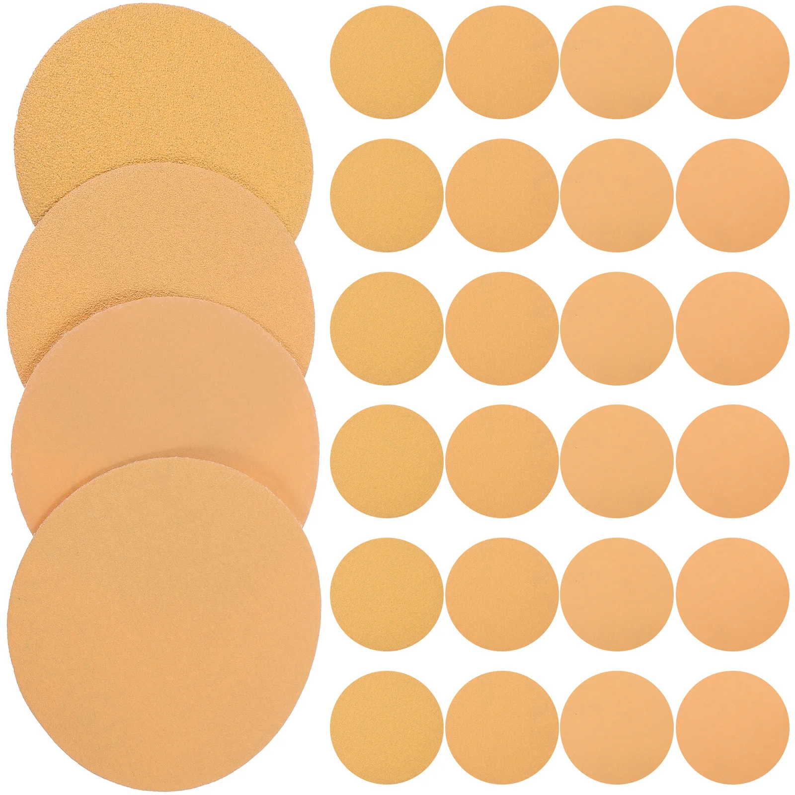 40 قطعة الرملي ورقة أقراص تلميع مستديرة متنوعة حصى للأثاث الخشب طلاء السيارات المدارية ساندر الوسادة ورقة أداة تجليخ