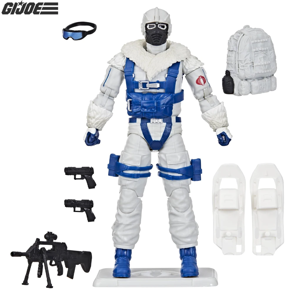 G.i. Joe Classified Series Retro Cardback Snow Serpent, Collectible 6-Inch Action Figure with 8 Accessories