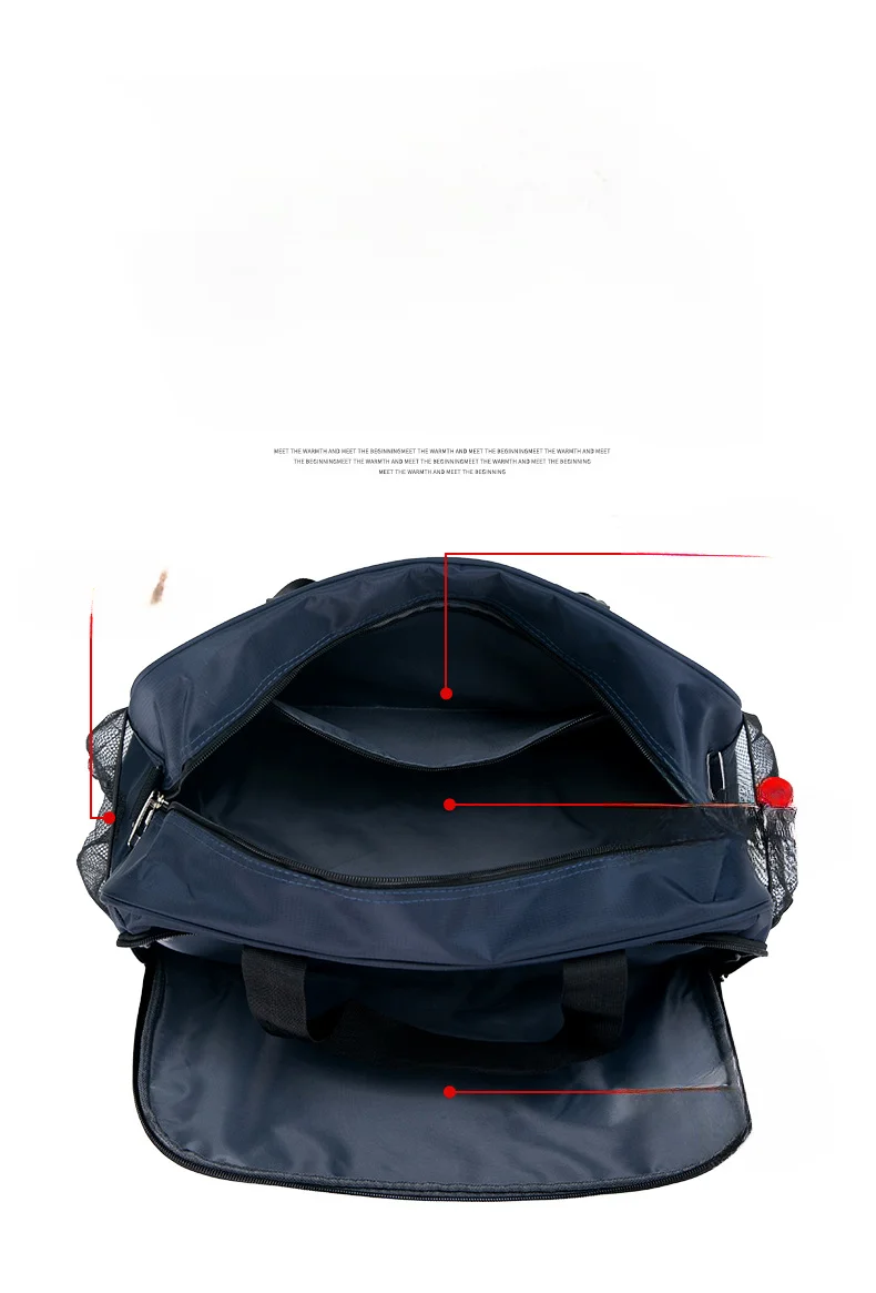 Short distance travel large capacity waterproof sports yoga bag, can be set with a pull rod for dry wet exercise_voghion.com