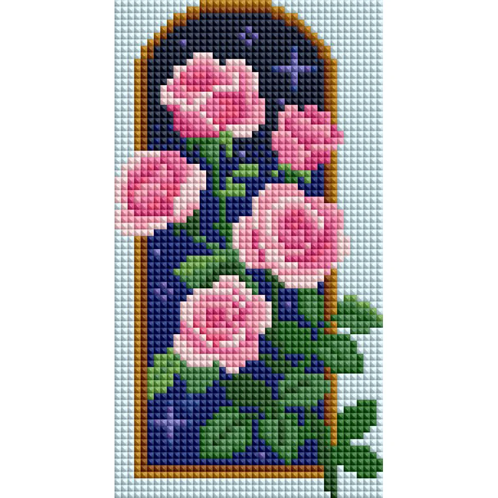 

Минигем ™ Starlit Rose 4 x 7 дюймов 5D DIY Набор для рисования квадратных алмазов из смолы — очаровательная мозаика с розовой розой для домашнего декора и подарков
